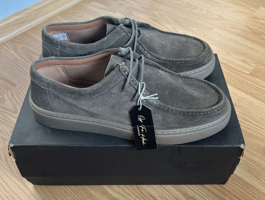 Off The Hook London Els Suede Military Green