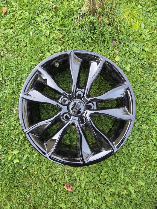 Oryginalne Felgi Audi A3 8P 17" 5x112 7.5J ET56 • Po Renowacji • Czarny Połysk • OEM
