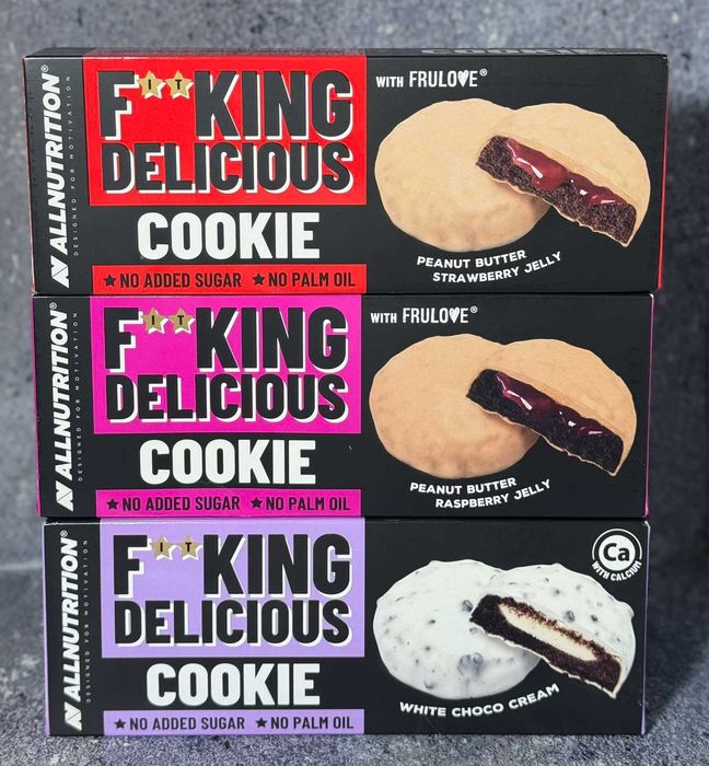 Печиво F**king Delicious cookie 128 г без цукру 3 види