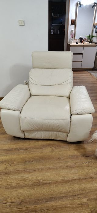 Kanapa i fotel naturalna skóra