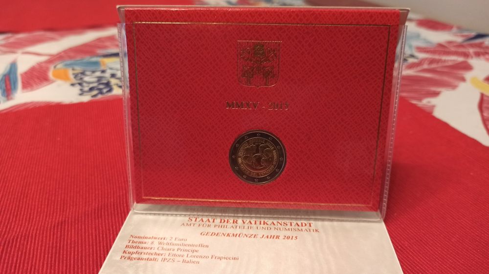 Vaticano 2 euros comem. 2015