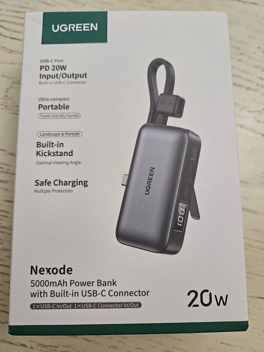 Ugreen Nexode 5000mAh 20W, компактний повербанк