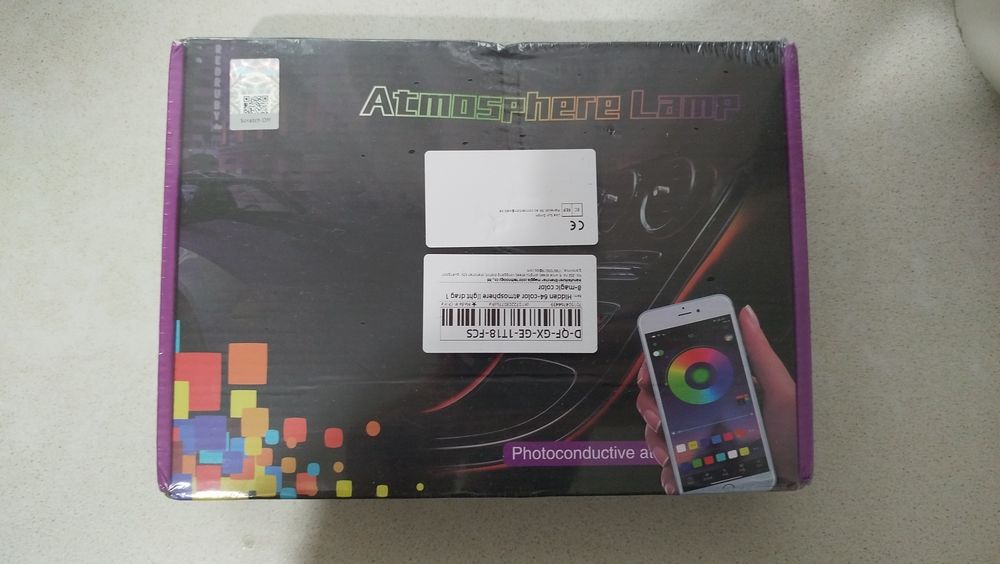 Підсвітка салону 18в1 RGB Ambient Light LED дроп чорна