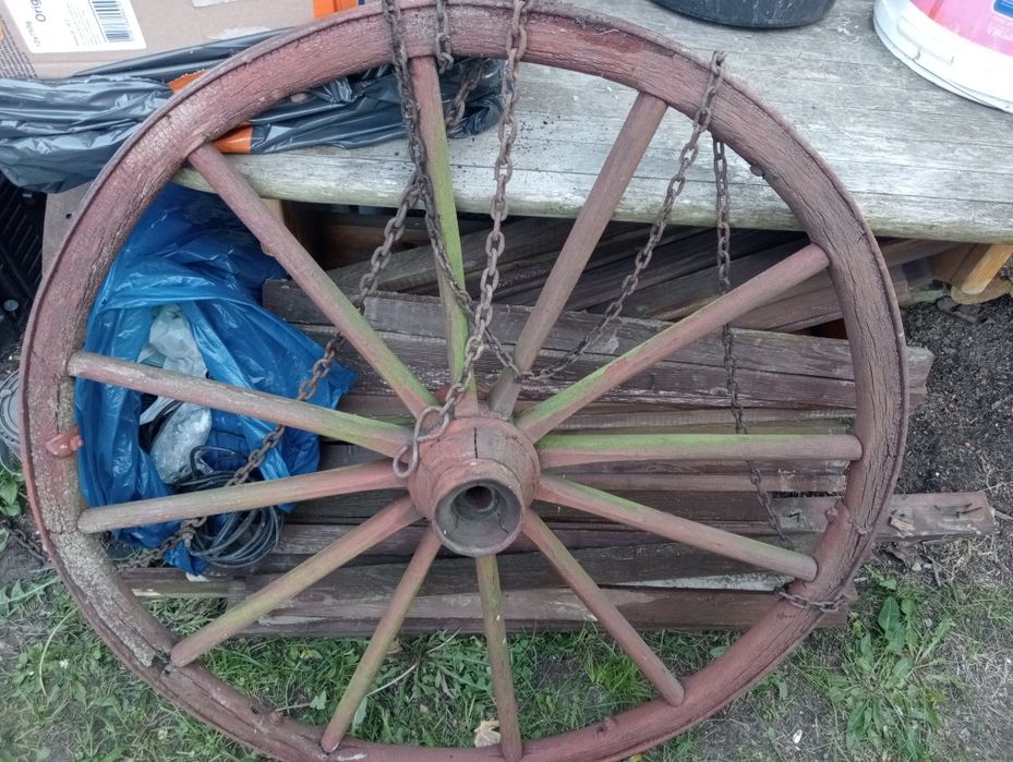 Koła drewniane do wózków