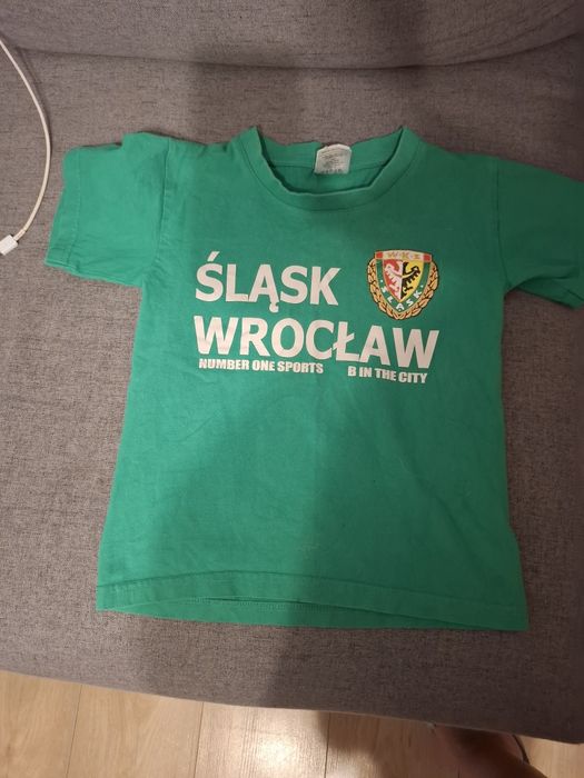 Bluza i koszulka  dla dzieci  WKS Śląsk Wrocław r.116 chłopięca
