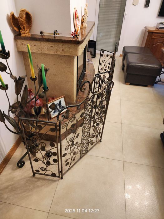 Parawan kominkowy, osłona kominka