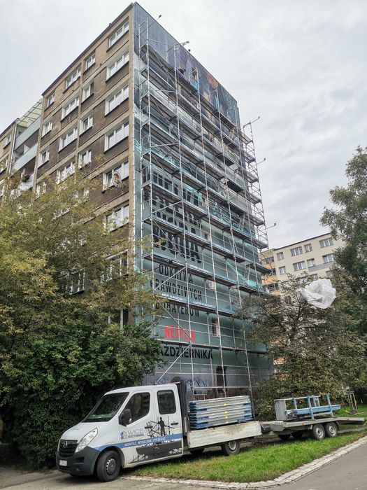 rusztowanie, schody, podpory