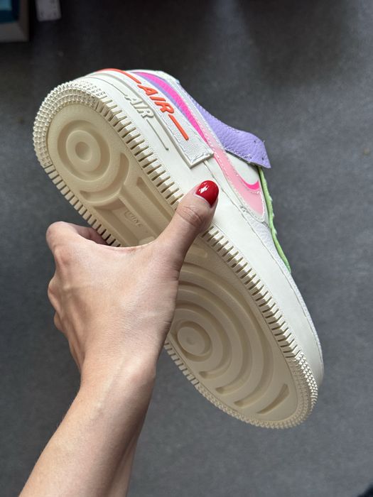 Нові кросівки Nike Air Force 1 Shadow Pale Ivory натуральна шкіра ТОП якість! РОЗПРОДАЖ складу взуття! Розміри 36,37,38,39