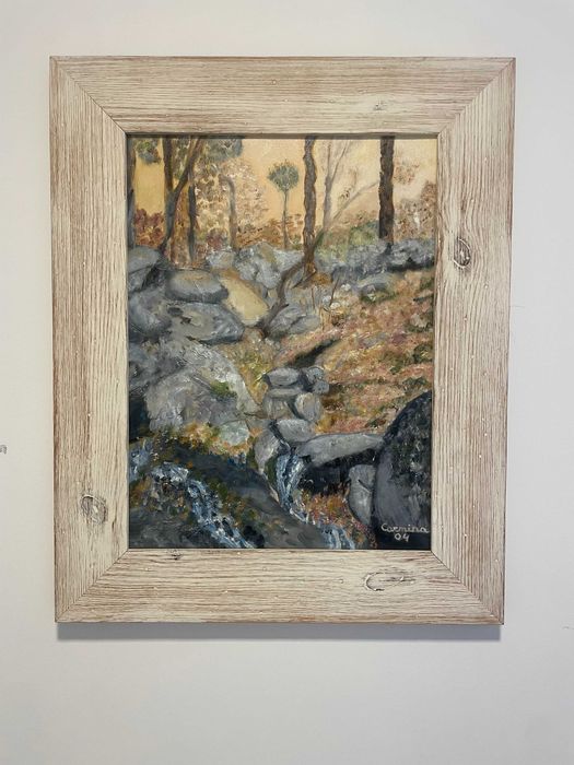 Pintura a Óleo 43 x 54 - " "Riacho Suiça"