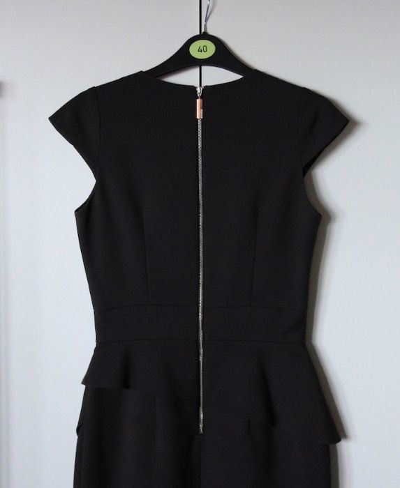 SIMPLE sukienka mala czarna zamek zip 36 s 34 xs