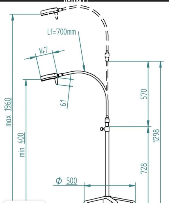 Lampa zabiegowo-diagnostyczna FLH-3 LED Ordisi