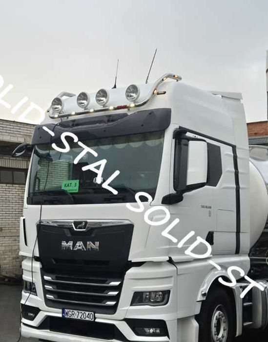 Orurowanie GÓRNE / SCHODZĄCE Man Tgx Gx Nowy Model Stal Nierdzewna!