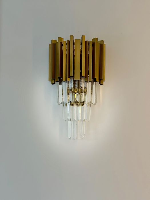Kinkiet kryształowy, mosiądz Pipe Organ Wall Variant