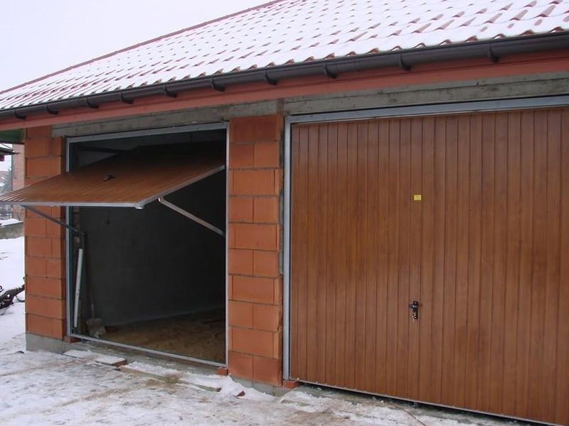 Brama Garażowa Uchylna NA WYMIAR Stalowe Drzwi Garażowe KONFIGURATOR