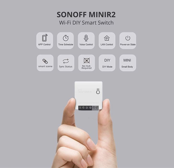 SONOFF Mini R2 (Interruptor Inteligente WIFI) Alexa Google Home