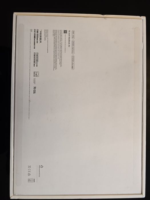 MacBook Air 15” M4 (2024) 24GB/512GB • USA • gwarancja do 09/2026 •