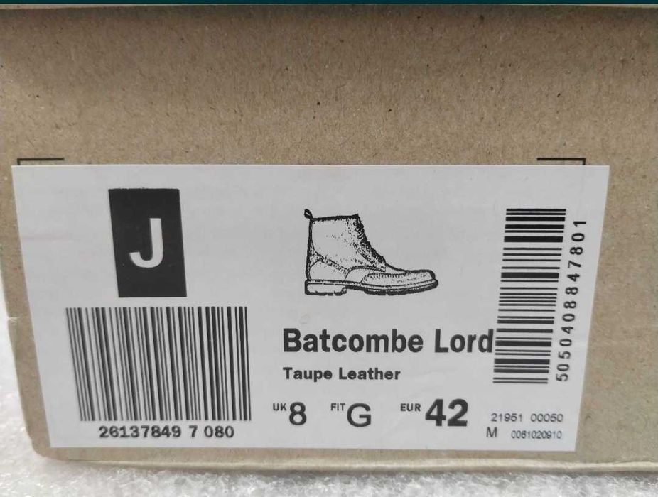 Ботинки CLARKS Batcombe Lord Оригинал Нат. КОЖА На Меху