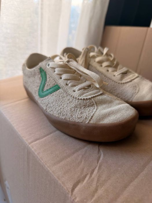 Кеди Vans білі з зеленим логотипом, розмір 36, стан 9/10