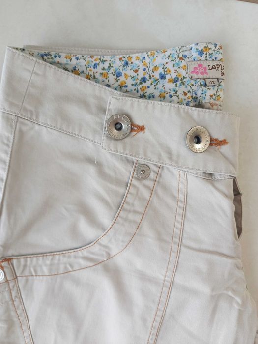 Spodnie z materiału bojówki proste nogawki