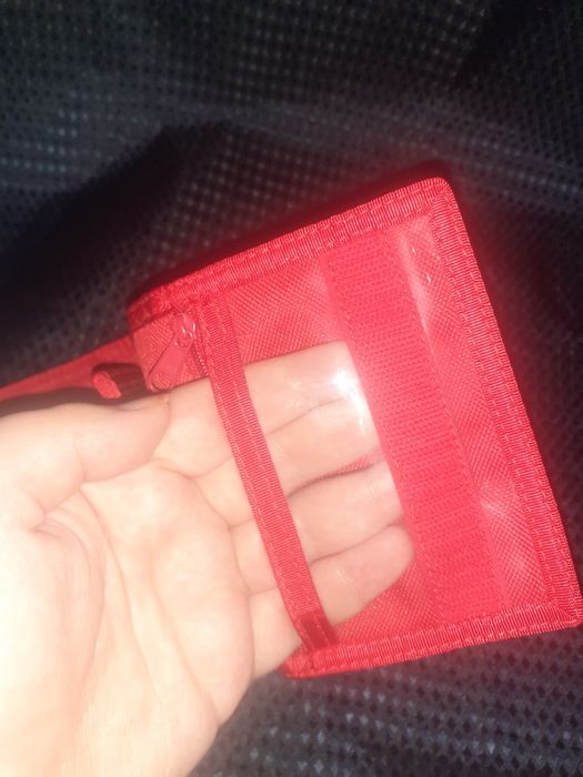 Винтажный колекционный красный тканевый кошелёк