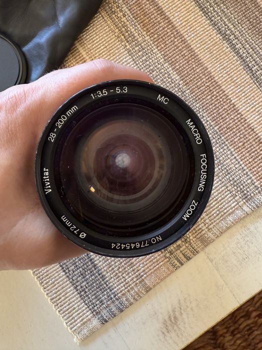 Lente de camara fotografica