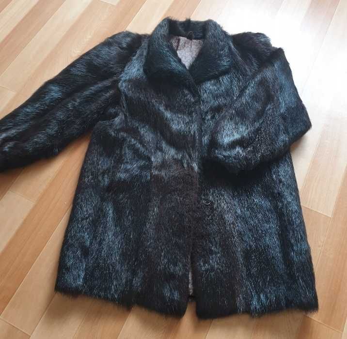 Futro z nutrii brązowe