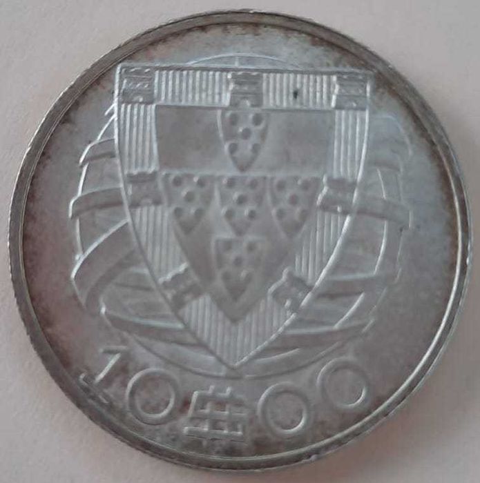 Só para colecionadores! Moeda 10$00 prata do ano 1933