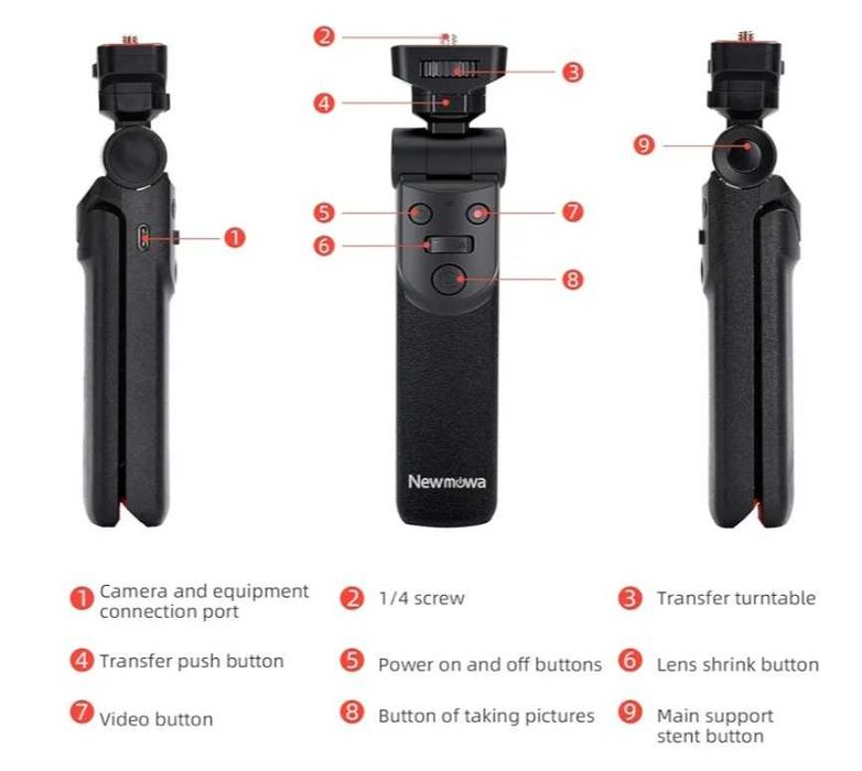 Uchwyt Do Fotografowania NEWMOWA Mini Statyw Do APARATU