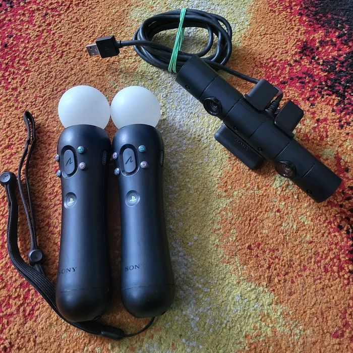 Zestaw Kamera Sony Playstation 4 V2 + 2x Kontrolery Move Ps4 V2