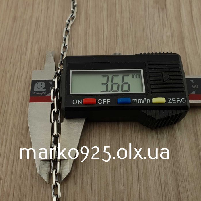 Срібний ланцюжок чоловічий на шию якірне плетіння, срібло 925