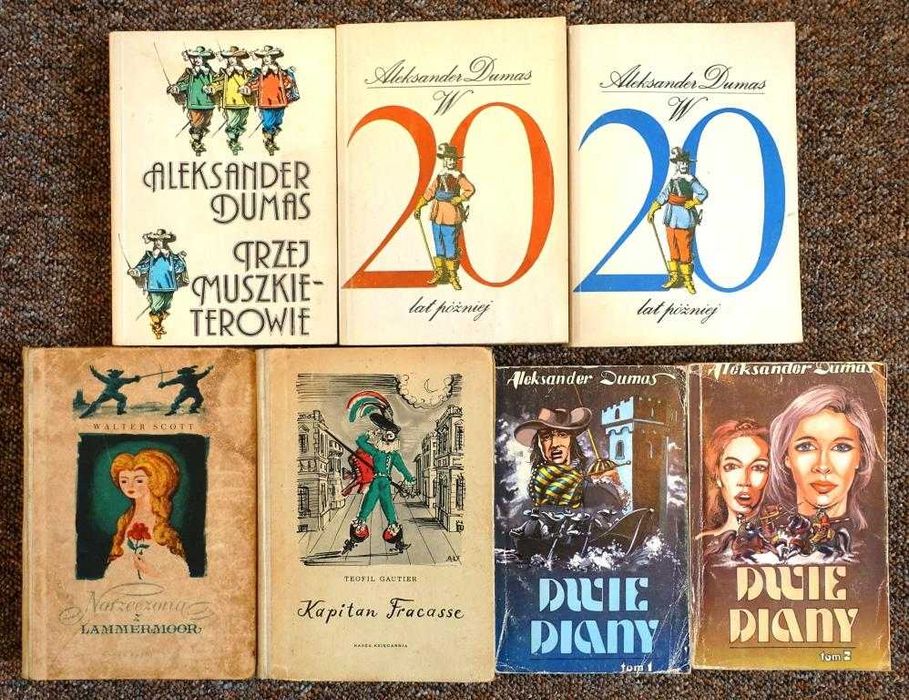 Zestaw literatura płaszcza i szpady : Dumas , Scott , Gautier