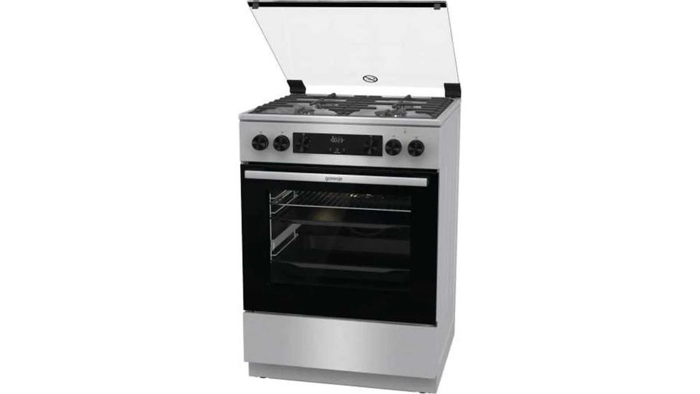 Kuchenka GORENJE GKS6C70XF, AirFry, Programy Parowe, GentleClose, 60cm