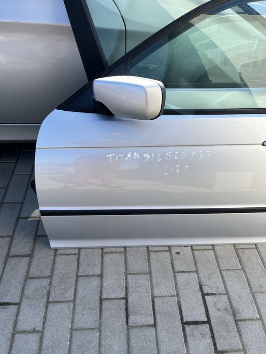 Bmw e46 lift sedan,kombi drzwi lewe przednie przód titansilber met