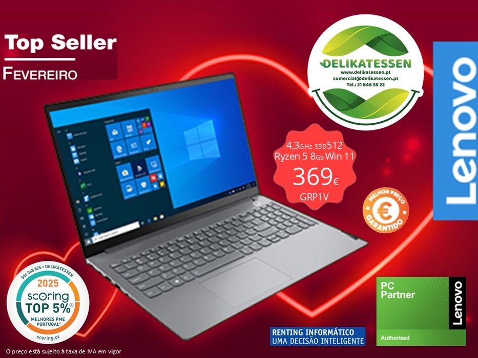 Portátil Lenovo Top Seller em Delikatessen.pt