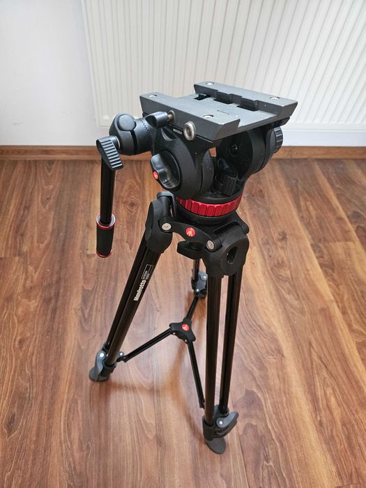 statyw Manfrotto MVH502AM + głowica MVH502A + futerał