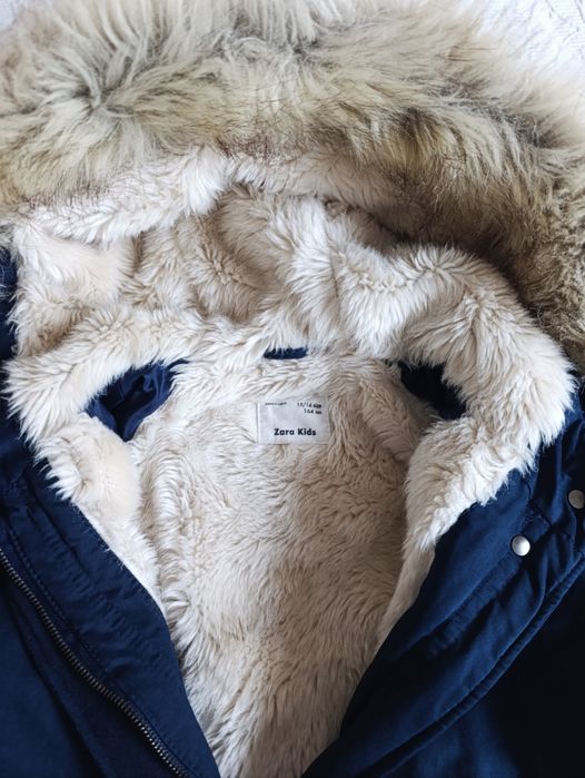 Куртка-парка Zara Kids 13-14(164) синій колір