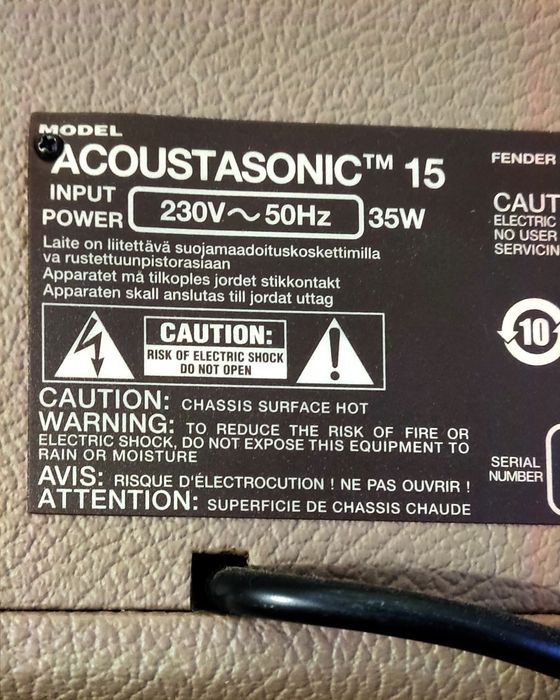 Amplificador da FENDER