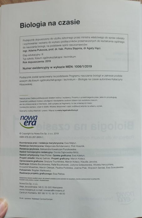 Biologia na czasie 1