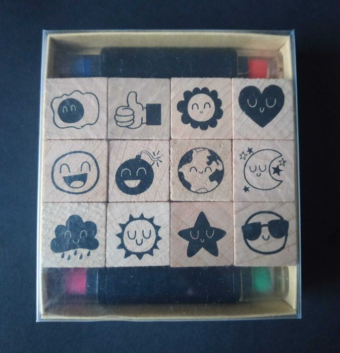 Autocolantes + carimbos e outros acessórios para Bullet Journal - bujo