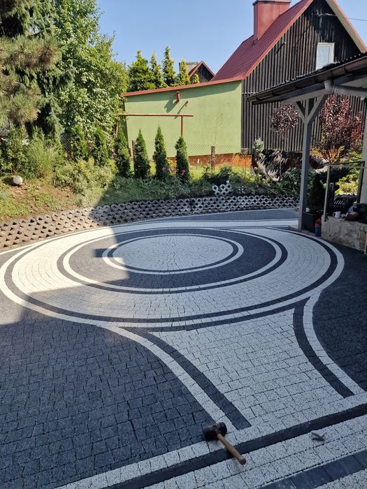 Usługi brukarskie Brukarstwo kostka brukowa Śląsk Będzin