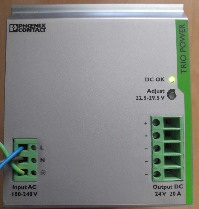 Fonte alimentação Nova Phoenix Contact Trio-PS/1AC/24DC/20 Nova