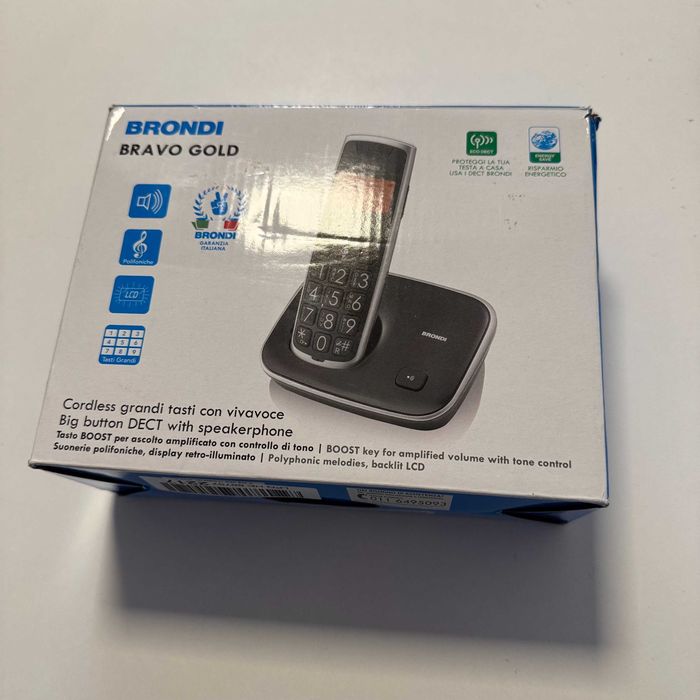 Telefon bezprzewodowy Brondi Bravo Gold