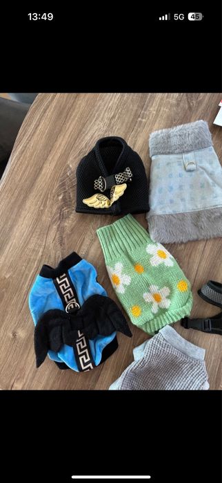 Sprzedam komplet ubranek i szelek dla pieska