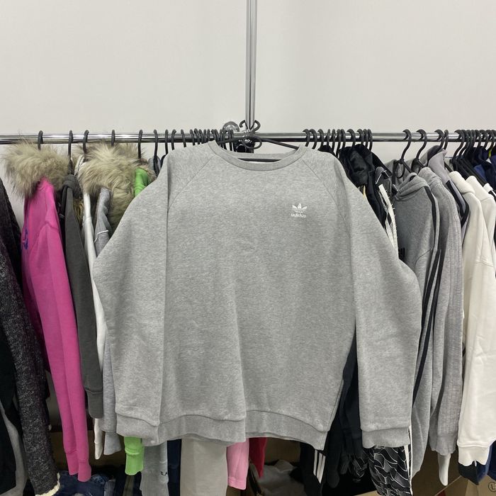 Vintage Adidas firebird Boxy Sweatshirt сірий світшот базовий