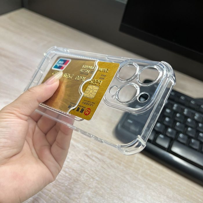 Прозорий чохол з кишенею для IPhone 7-17 Pro Max