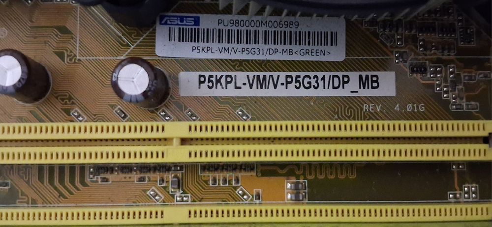 Conjunto de board  asus socket 775 completo