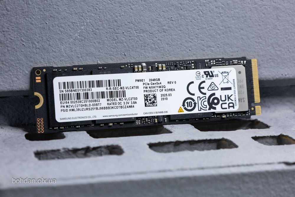 Samsung PM9E1 2TB NVMe SSD (MZ-VLC2T00) - OEM-версія 9100 PRO