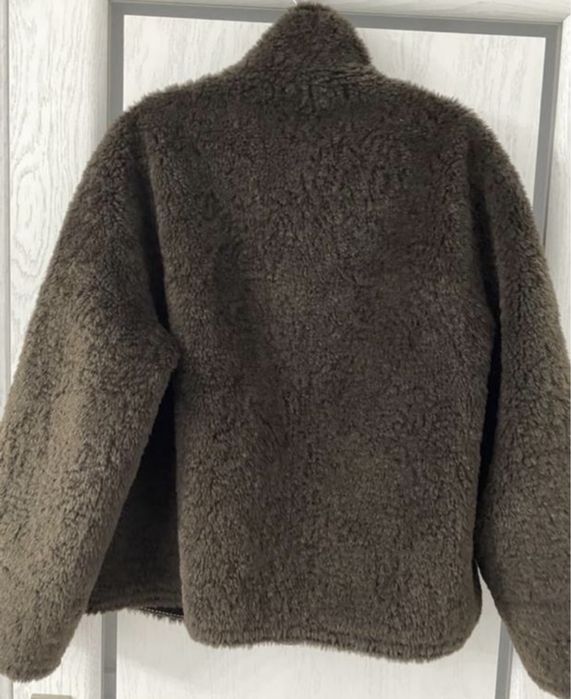 Zara новая шикарная стильная дубленка  шуба из эко меха 50-52 р р