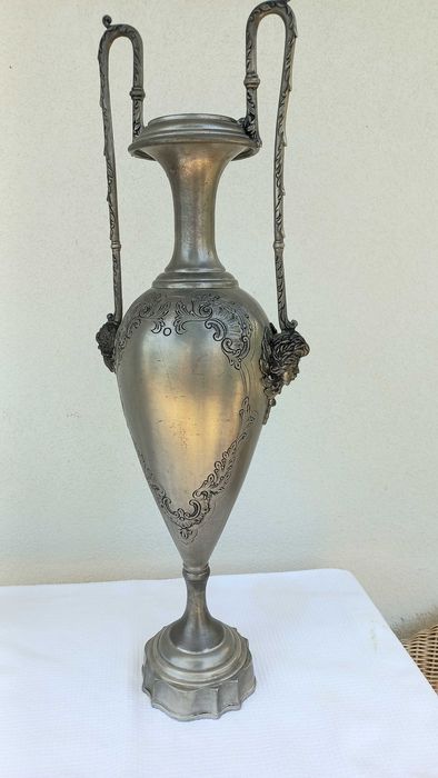 Vaso decorativo em estanho puro ( Tin )