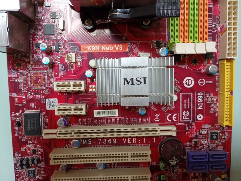 Материнська плата MSI K9N Neo V3 + CPU AMD Athlon X2 4200+ + Кулер